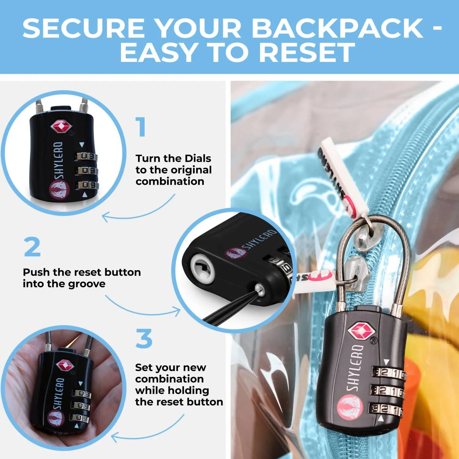 Women's Clear Backpack In Turquoise