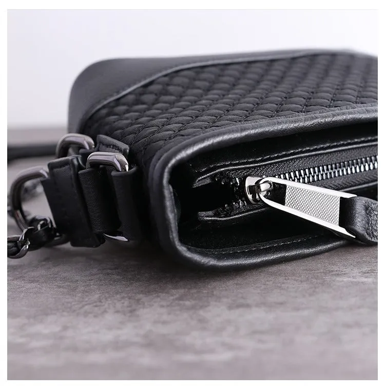 Womens Nylon Leather Shoulder Purse Womens Black Diamond Nylon Chain Shoulder Purse Nylon Chain Purse for Ladies