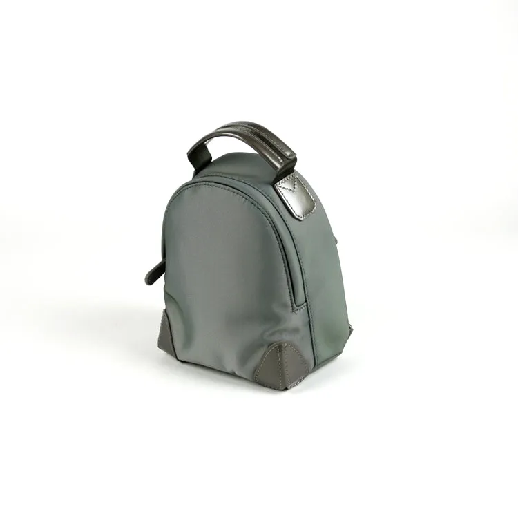 Womens Nylon Small Backpack Purse Orange Brown Convertible Crossbody Bag Nylon Backpack Shoulder Bag for Ladies