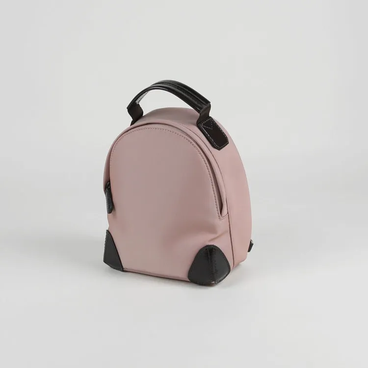 Womens Nylon Small Backpack Purse Orange Brown Convertible Crossbody Bag Nylon Backpack Shoulder Bag for Ladies