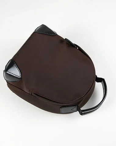 Womens Nylon Small Backpack Purse Orange Brown Convertible Crossbody Bag Nylon Backpack Shoulder Bag for Ladies