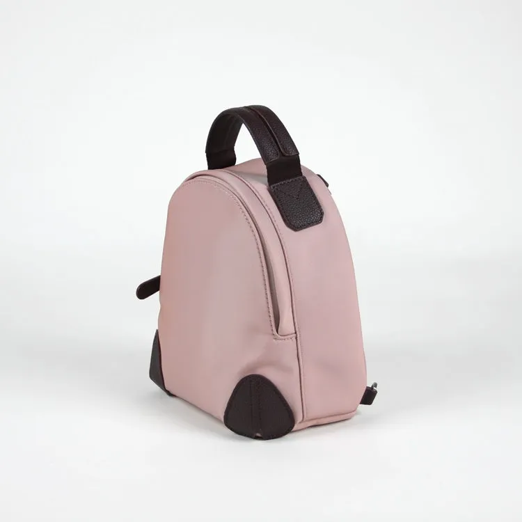 Womens Nylon Small Backpack Purse Orange Brown Convertible Crossbody Bag Nylon Backpack Shoulder Bag for Ladies
