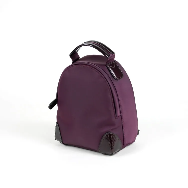 Womens Nylon Small Backpack Purse Orange Brown Convertible Crossbody Bag Nylon Backpack Shoulder Bag for Ladies