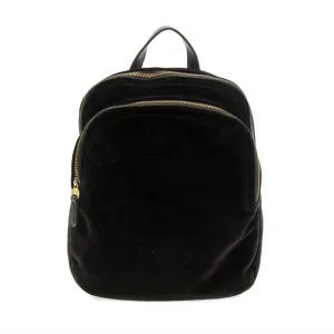 Women's Velvet Frankie Backpack In Black