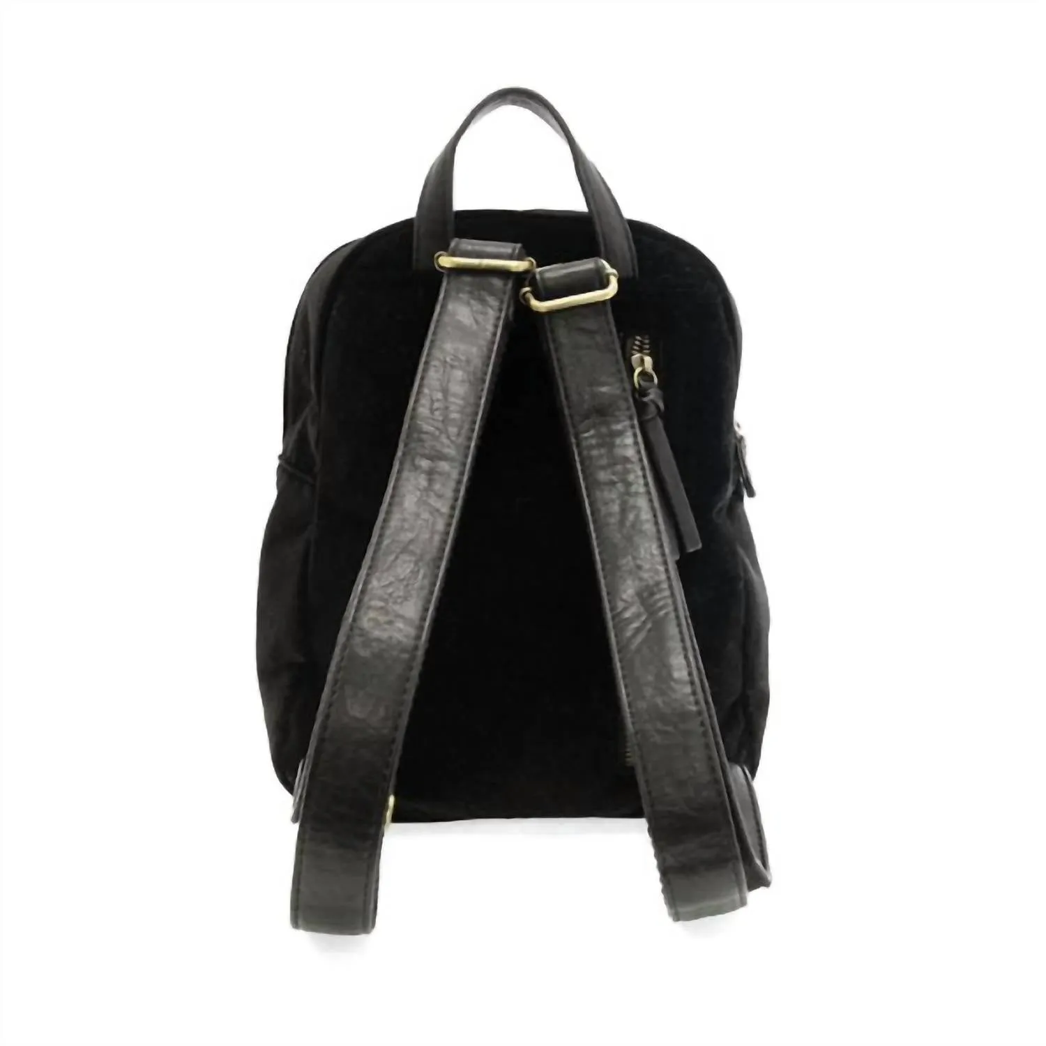 Women's Velvet Frankie Backpack In Black