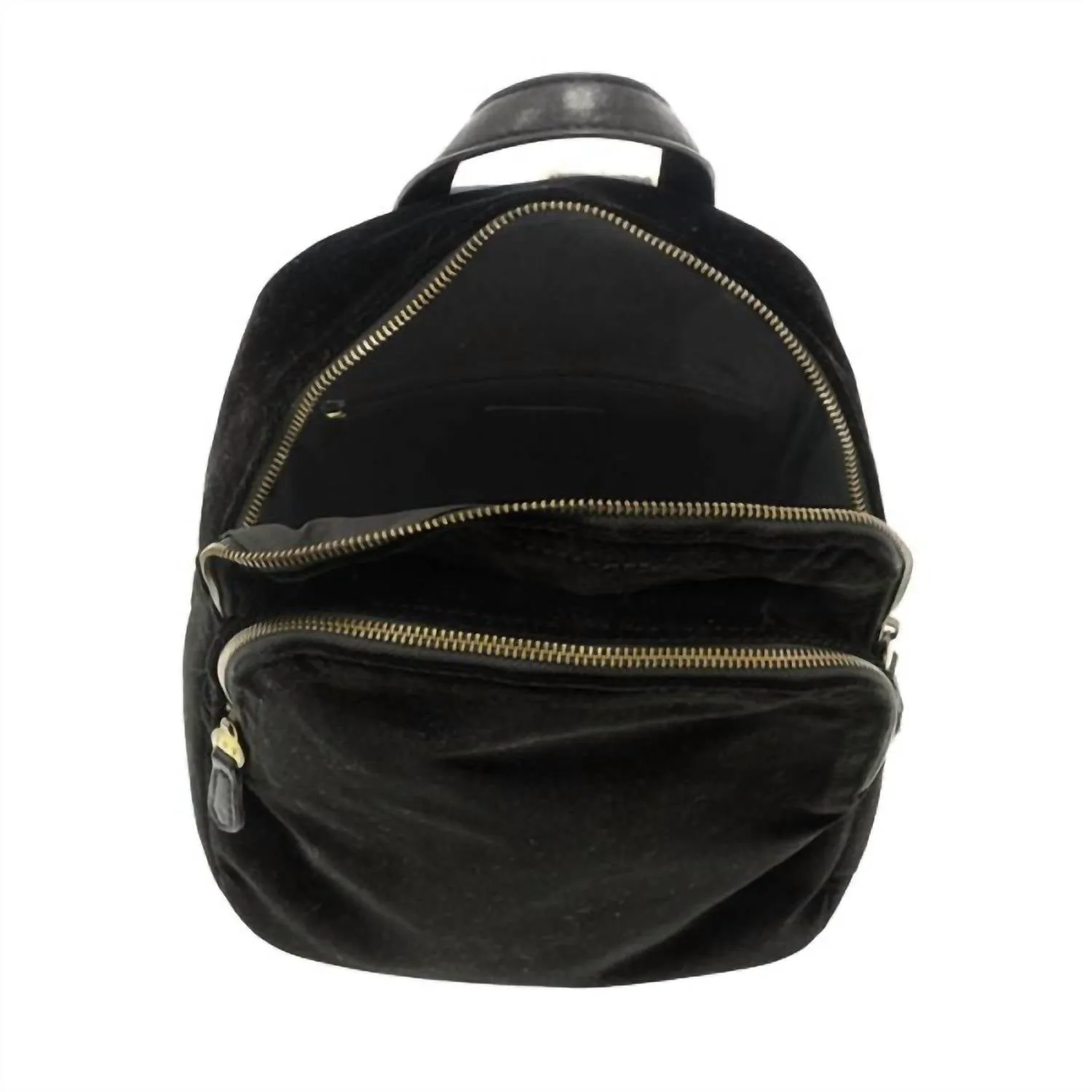 Women's Velvet Frankie Backpack In Black