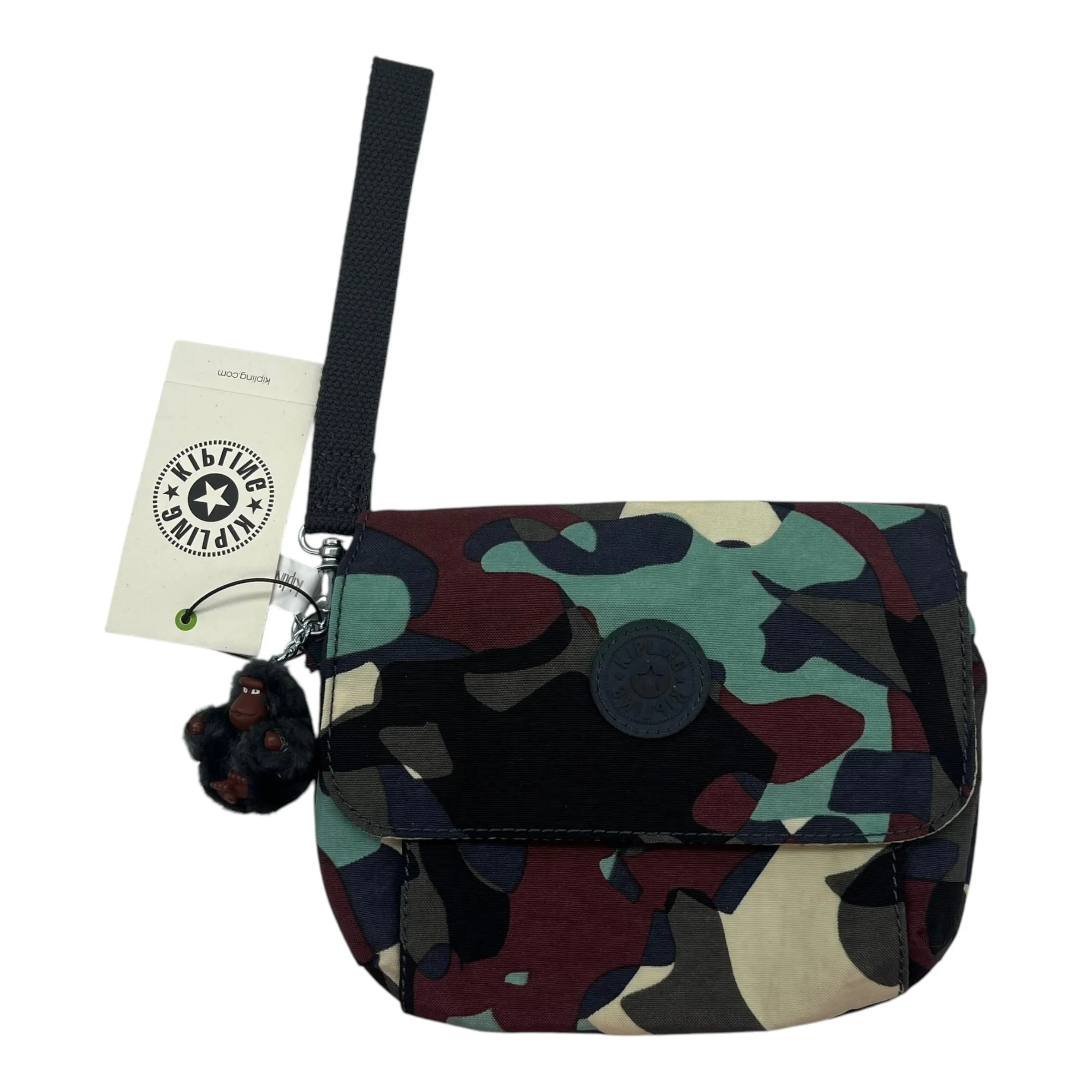 Wristlet By Kipling In Blue & Green, Size:Medium
