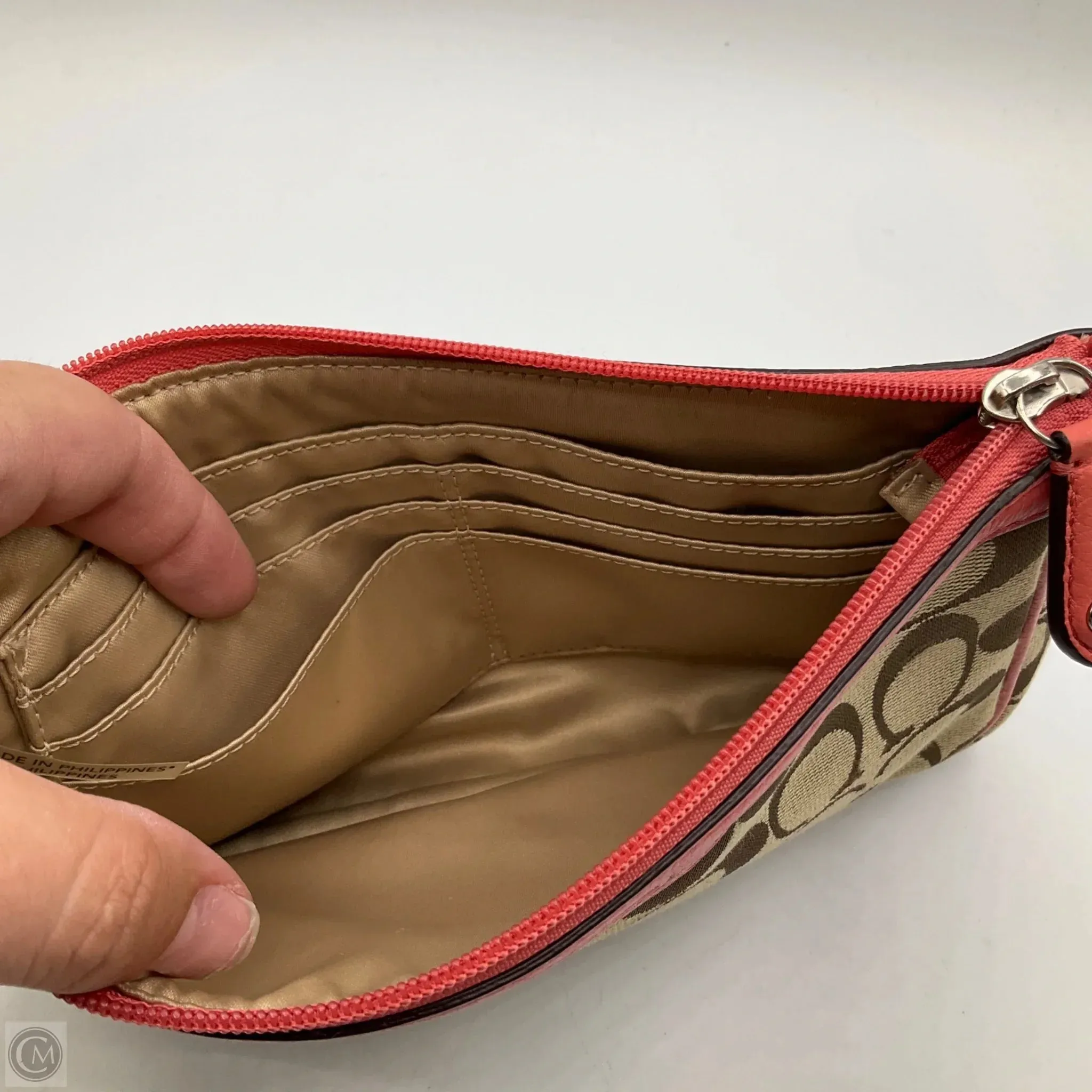 Wristlet Designer By Coach, Size: Medium
