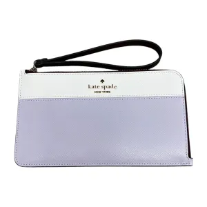 Wristlet Designer By Kate Spade In Purple & White, Size:Medium