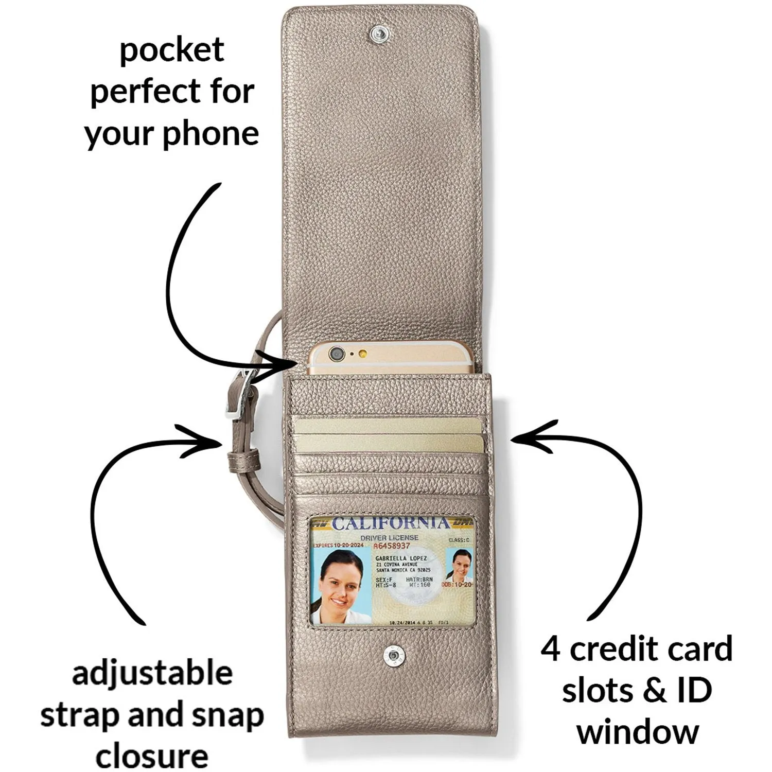 Zinc Ferrara Phone Organizer